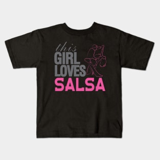 This Girl Loves Salsa Kids T-Shirt